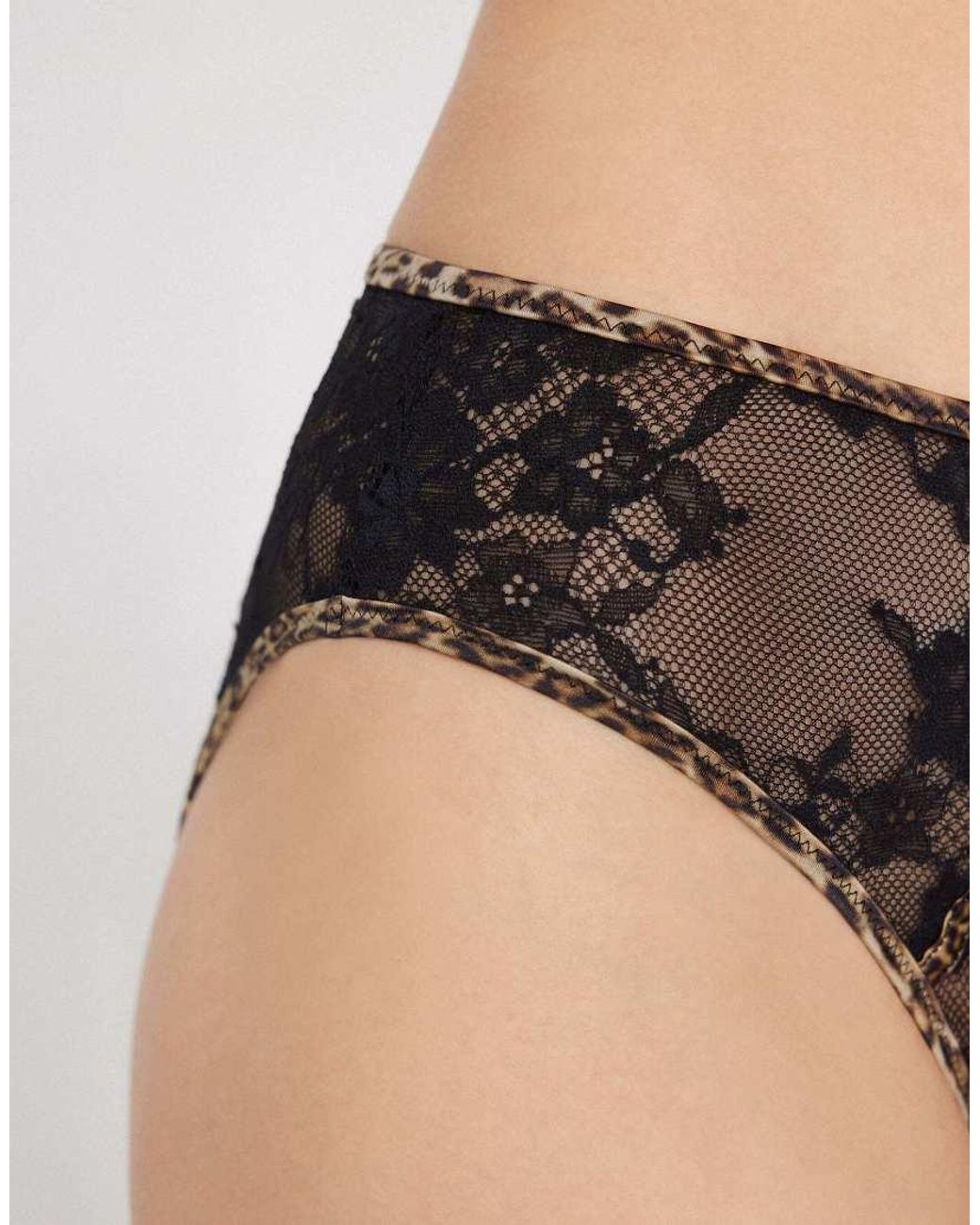 Tezenis Black Jungle Glow Knickers