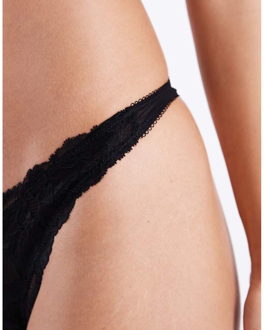 DORINA Black Perfect Lace Thong
