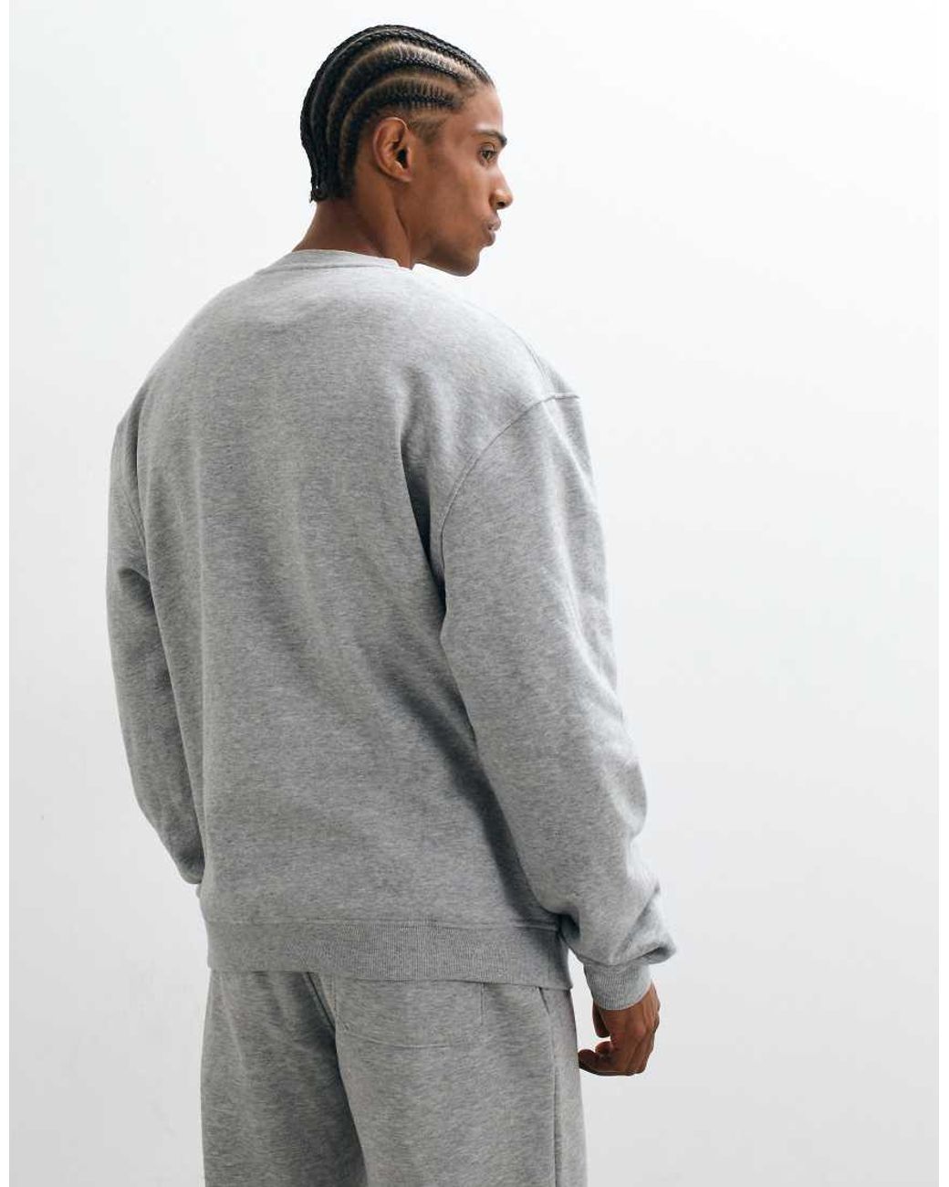 ASOS Gray Essentials Relaxed Sweatshirt for men