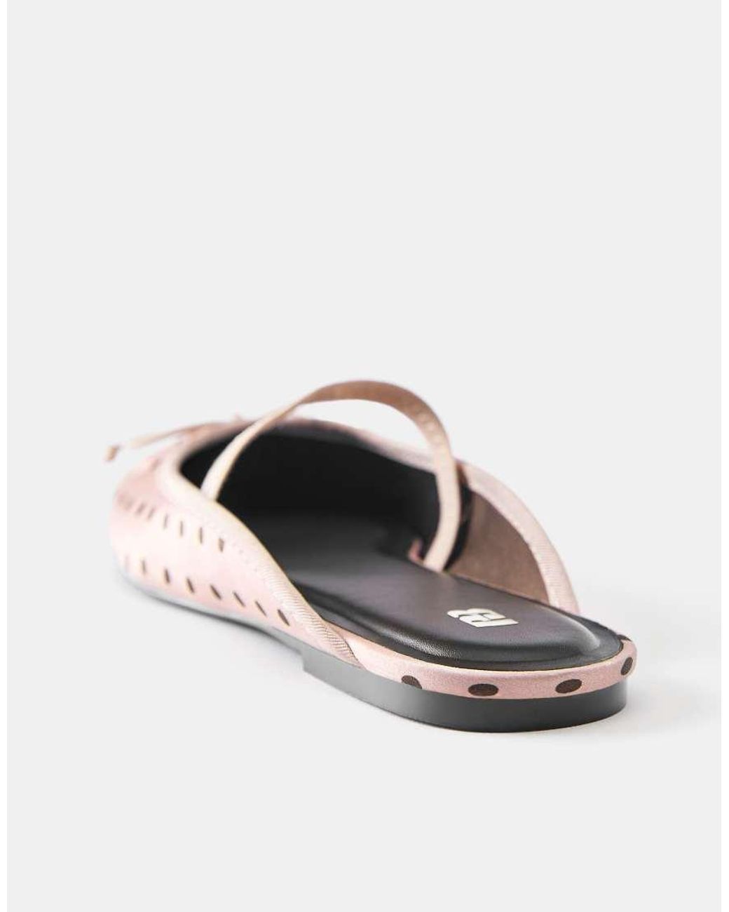 Pull&Bear Pink Polka Dot Slingback Ballet Flats