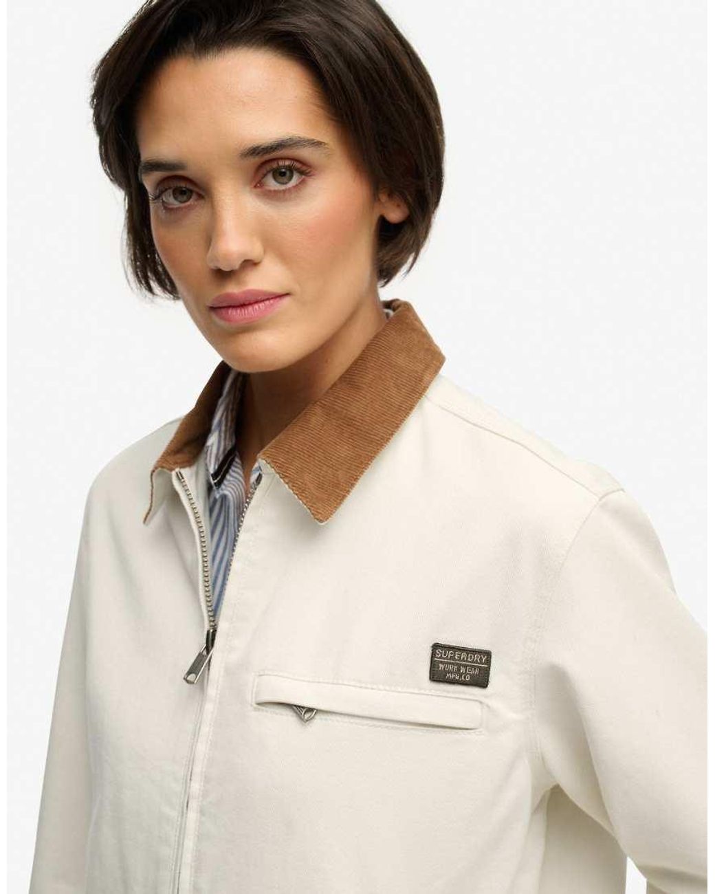 Superdry Natural Cord Collar Ranch Jacket