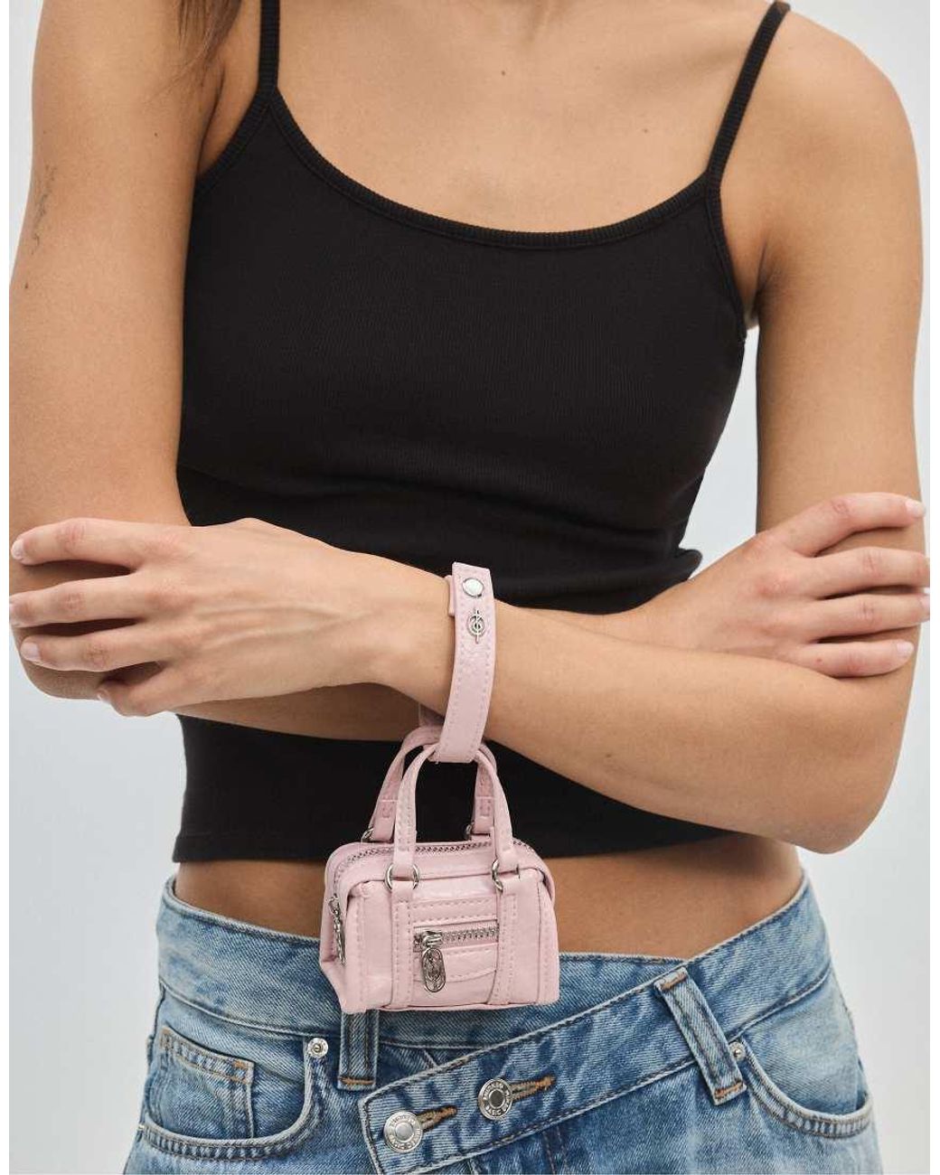Stradivarius Pink Mini Bag Charm