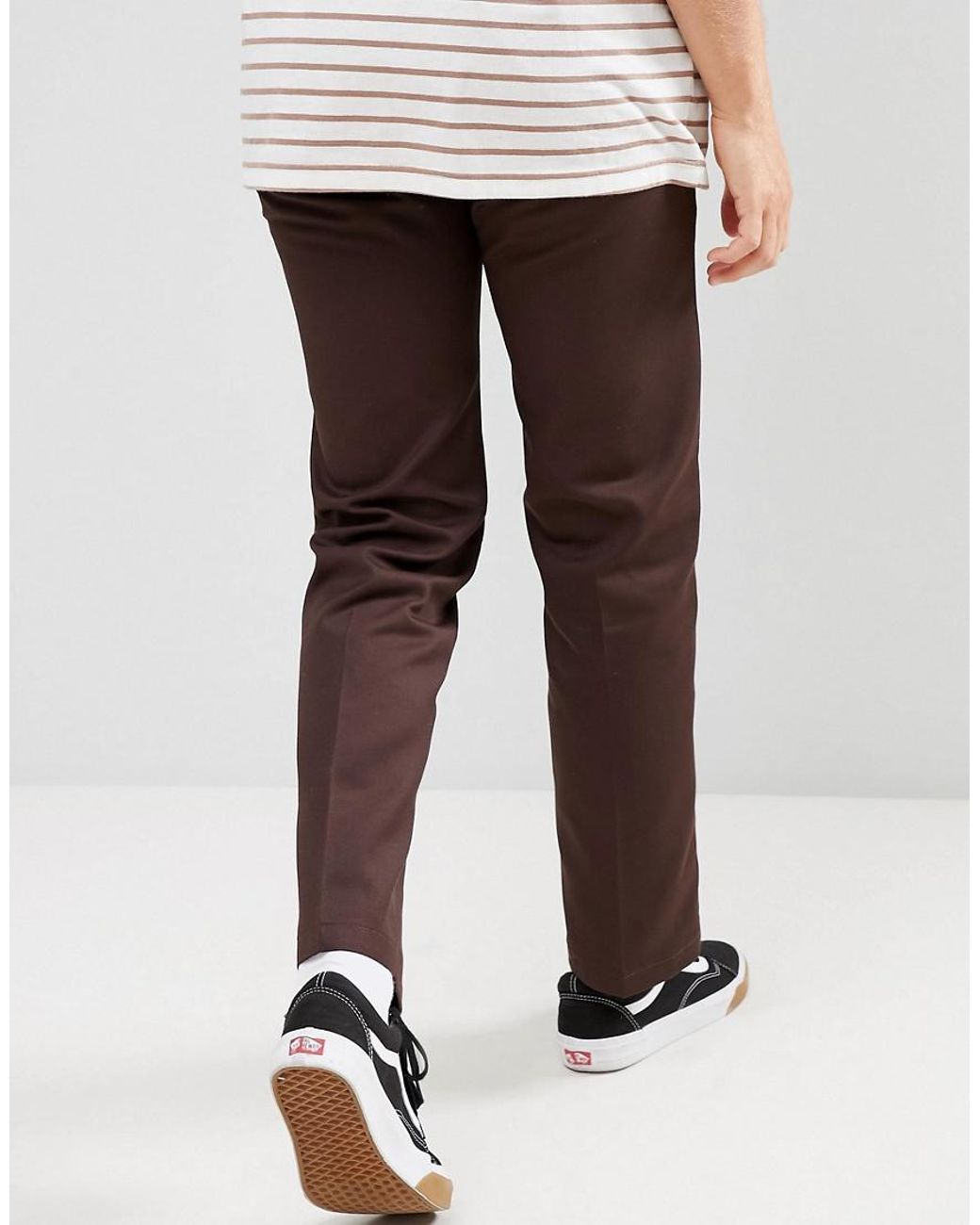 Dickies 873 Work Pant Chino In Straight Fit In Brown for Men | Lyst