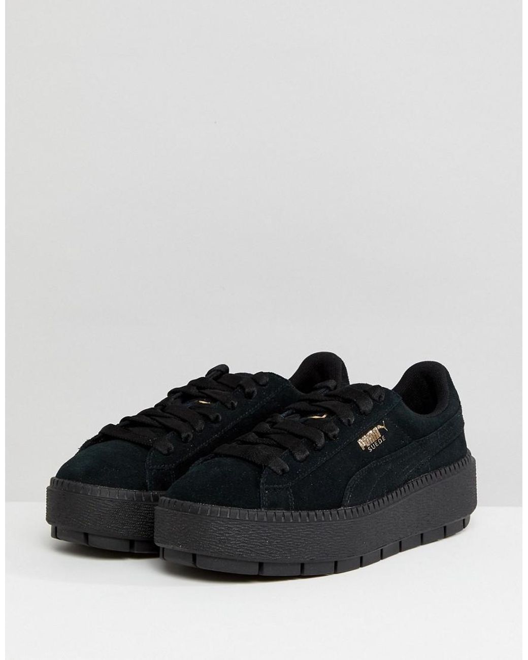 puma trace platform black