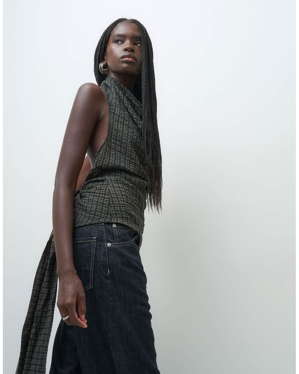 Top ASOS en coloris Gray