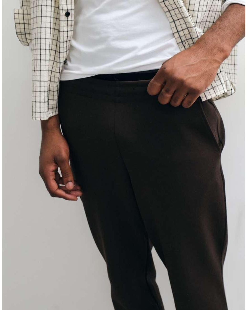 Mango White Tailored Jogger for men