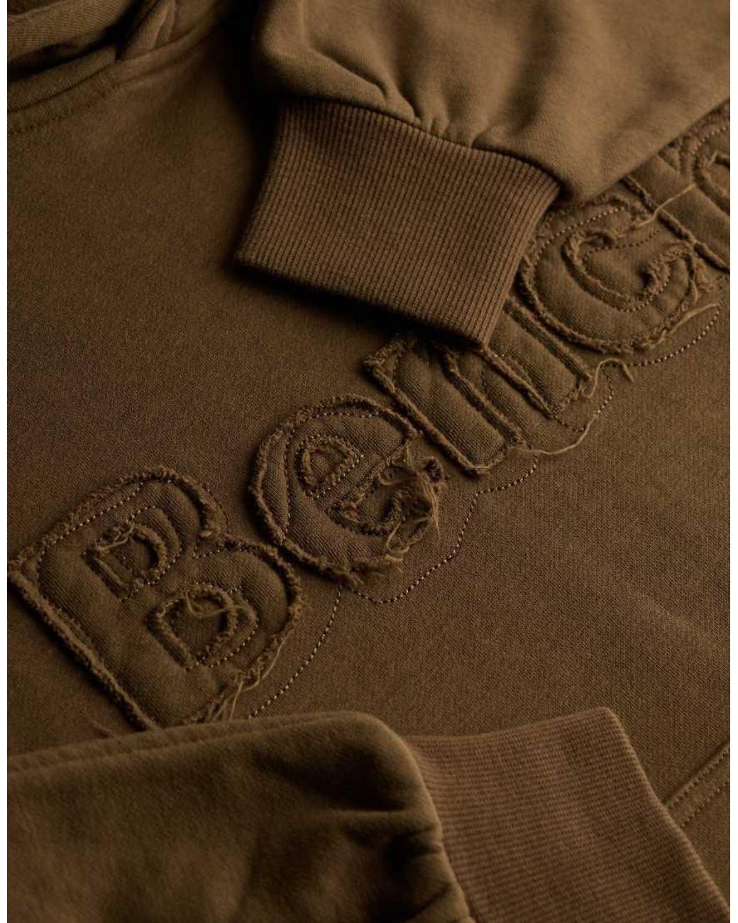 Bench x Superdry & Co Blue Oversized Applique Hoodie