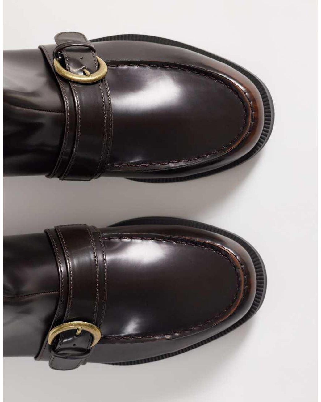 ASOS Black Zip Up Boots With Buckle Detail for men