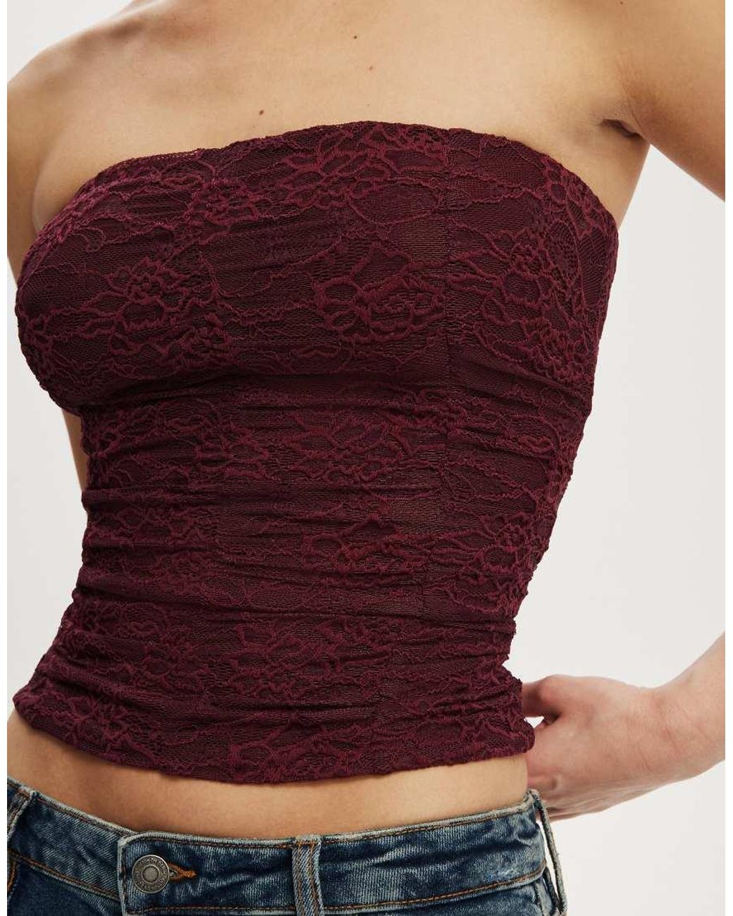 Cotton On Blue Cara Corset Bandeau