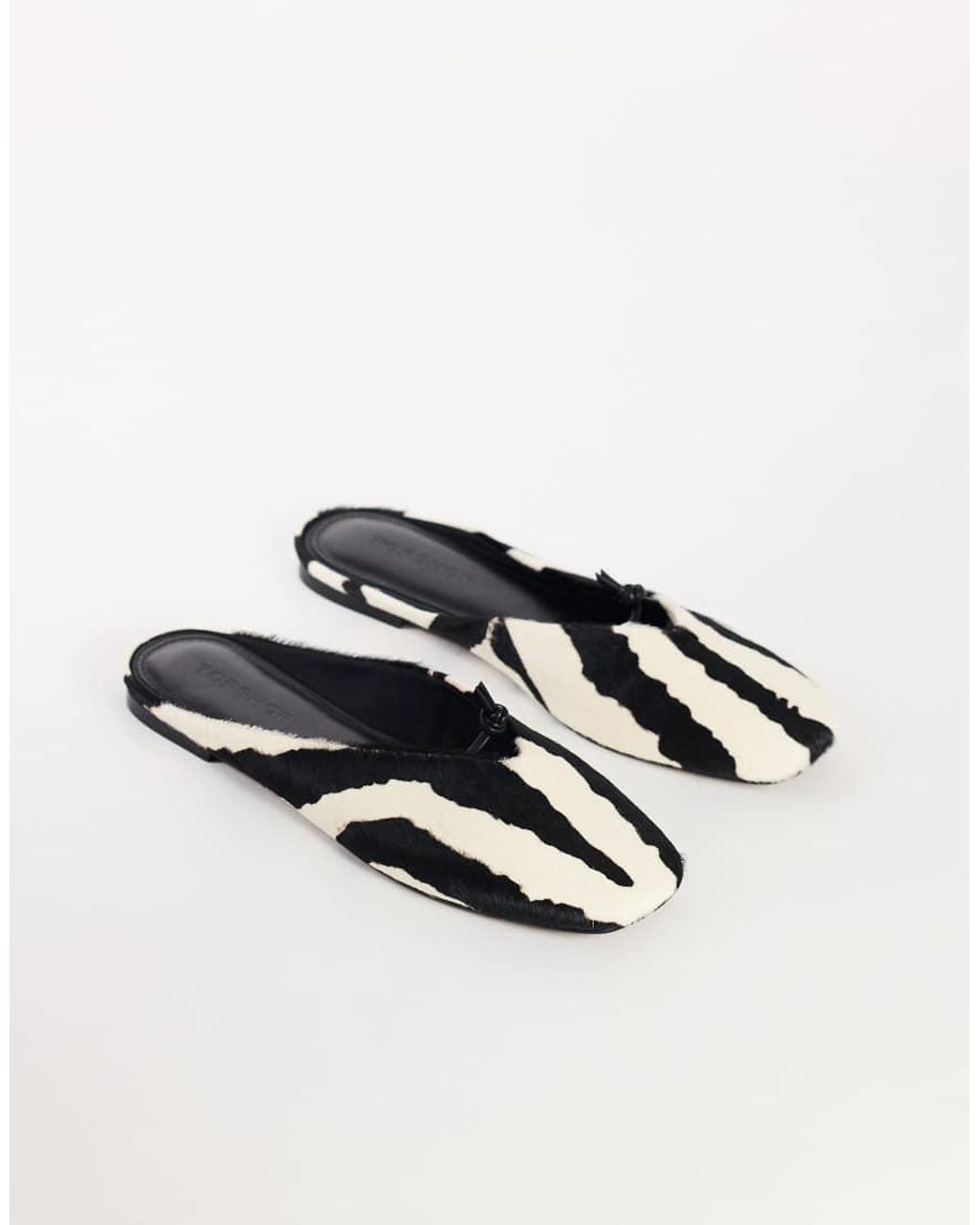 TOPSHOP White Blythe Knotted Flat Mule