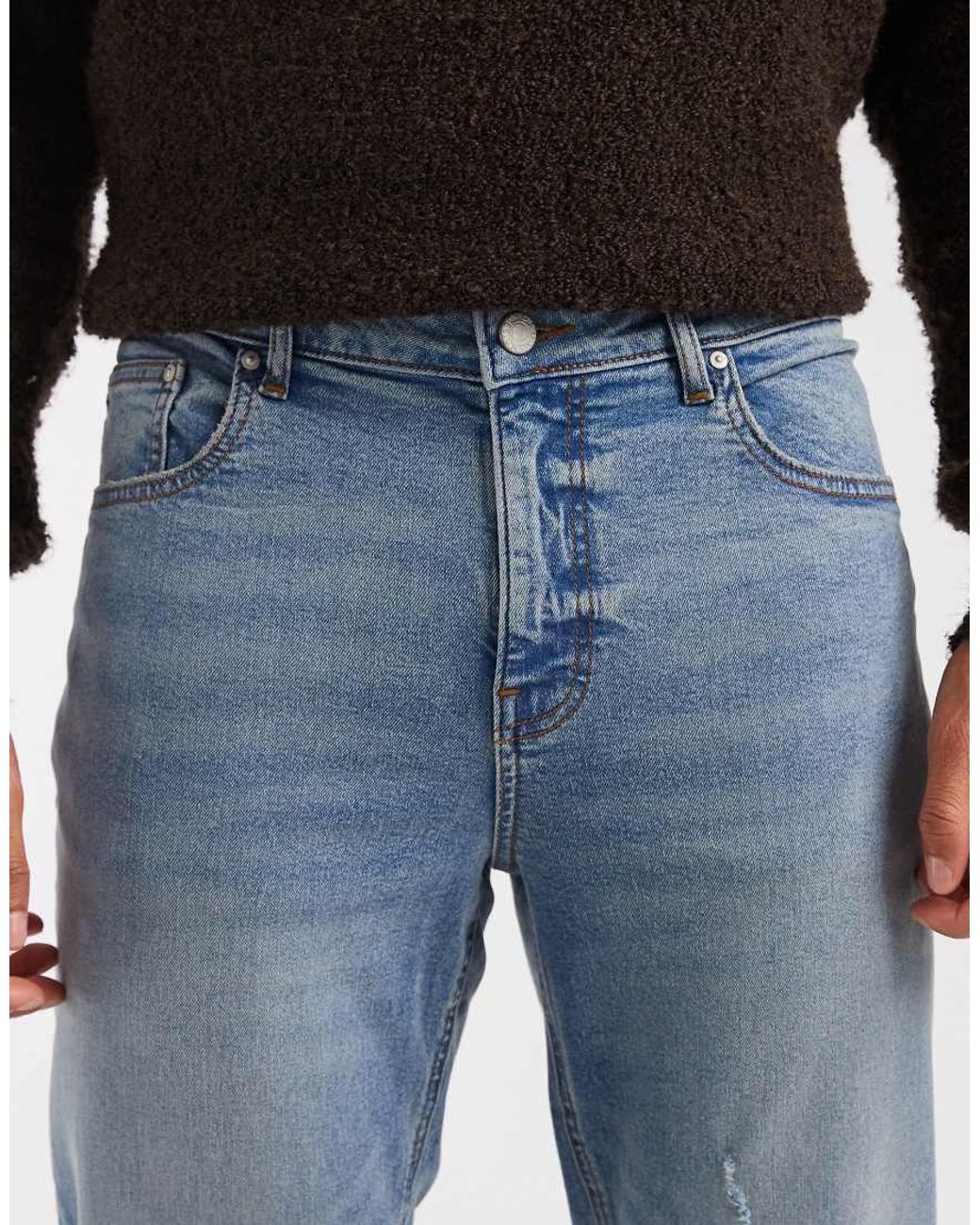 ASOS Blue Skinny Fit Jeans for men