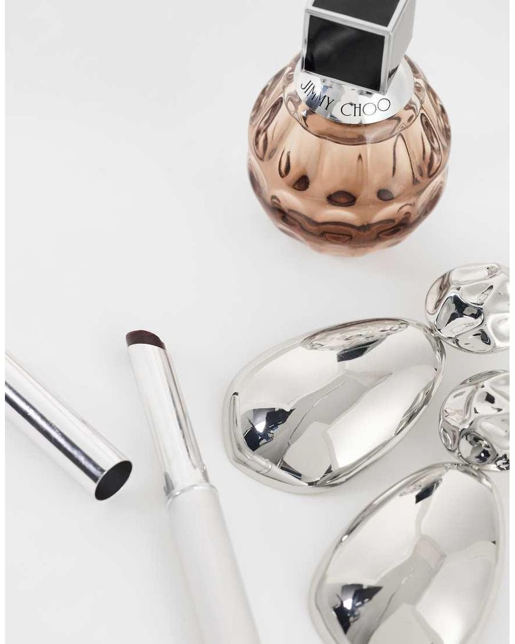 TOPSHOP Metallic Faye Stud Drop Earrings