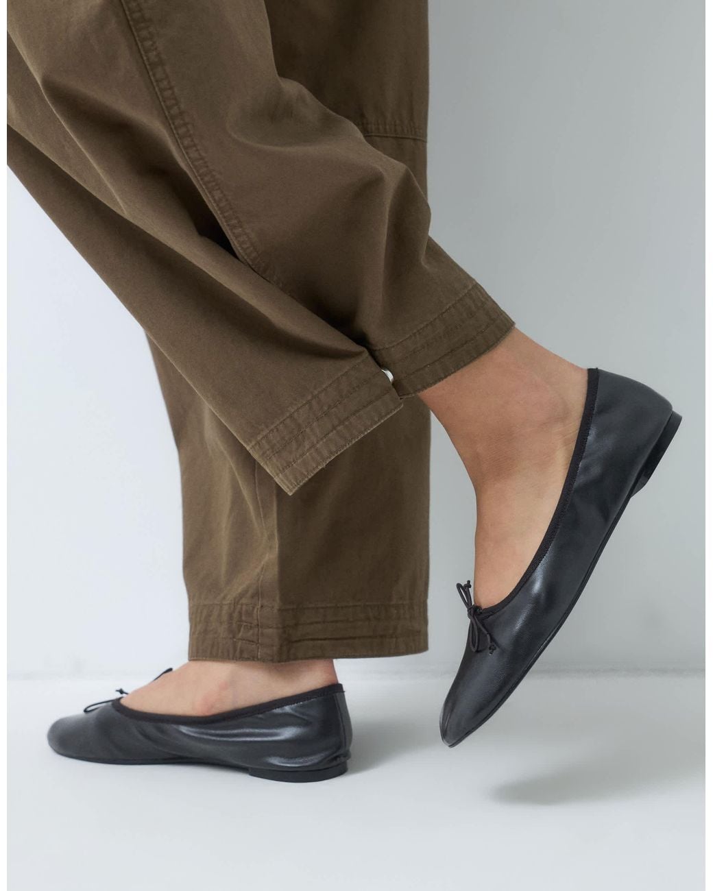 ONLY Brown Barrel Utility Trousers