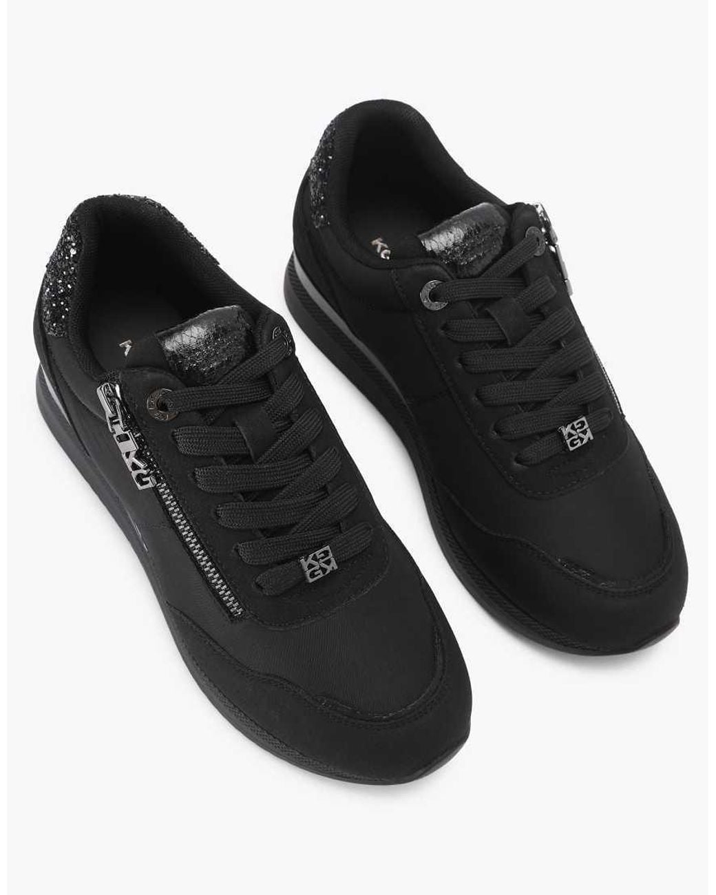 KG by Kurt Geiger Black Lina2 Trainers