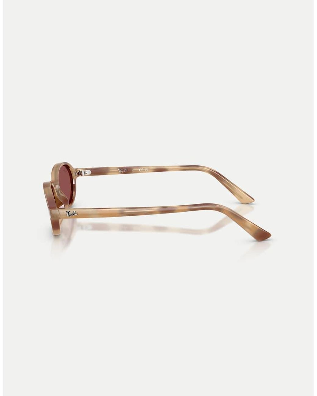 Ray-Ban Pink Khal Oval Sunglasses With Lens