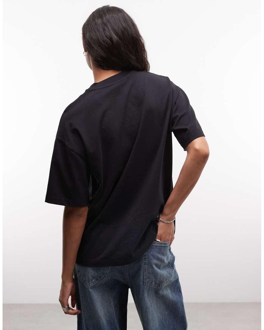 AllSaints Black Neon Etta Graphic Logo T-shirt