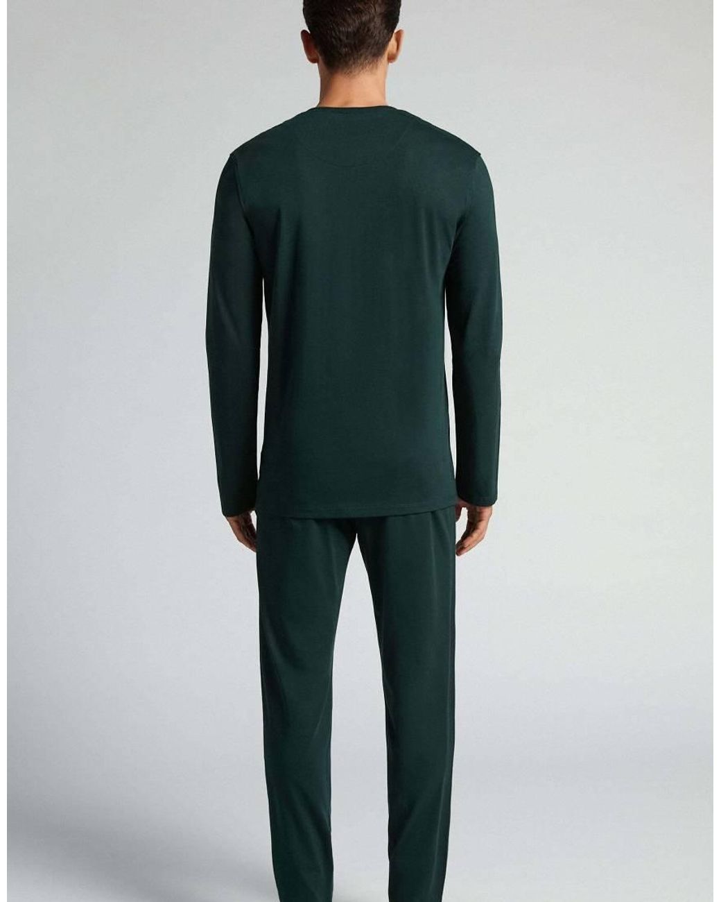 Intimissimi Green Long Superior Cotton Pyjamas for men