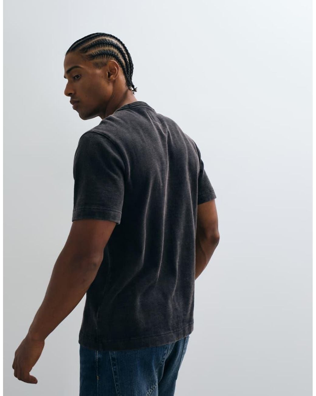 Abercrombie & Fitch Black Heavyweight Short Sleeve T-Shirt for men