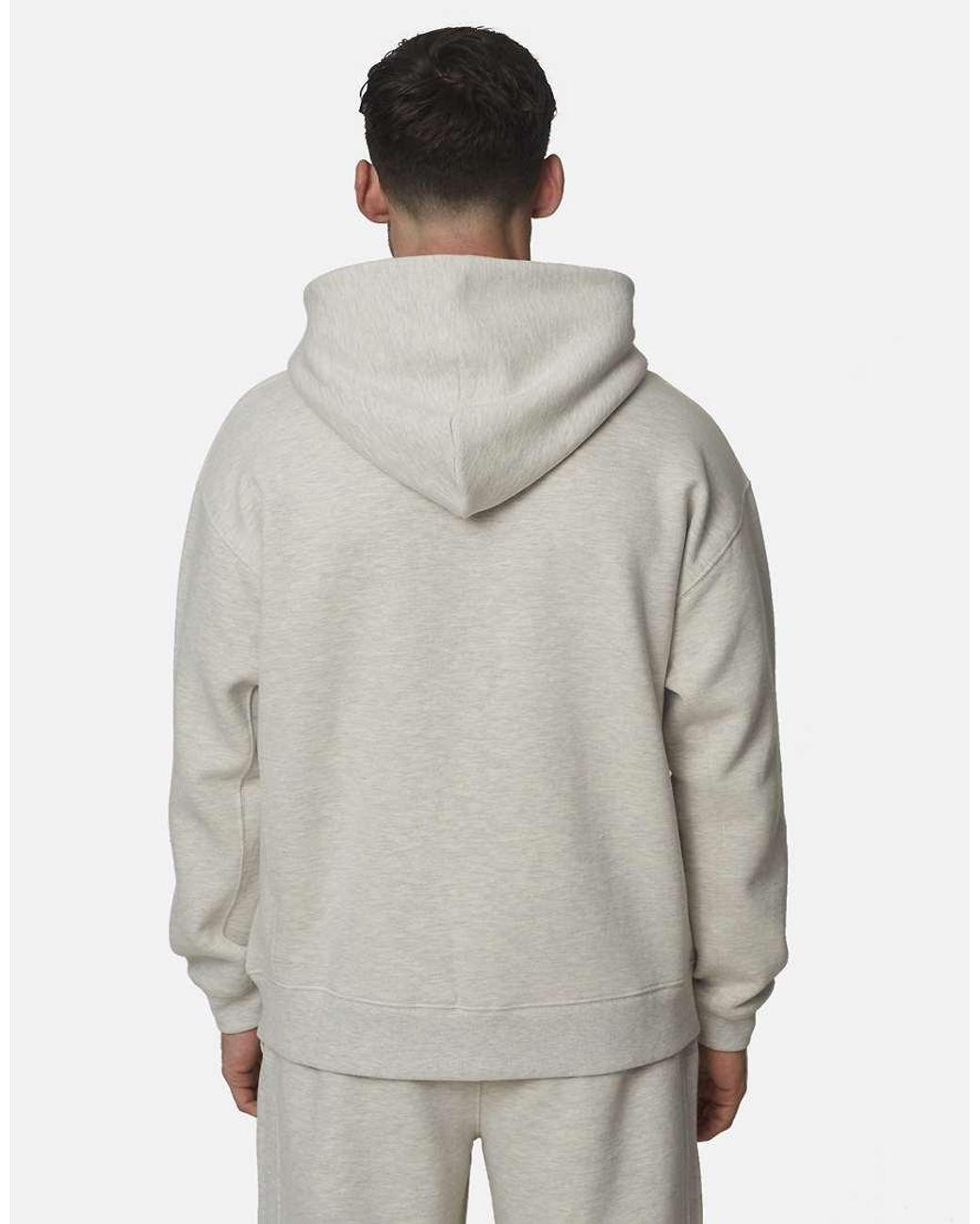 Good For Nothing Gray Oversized Cotton Rich Zip Hoodie for men