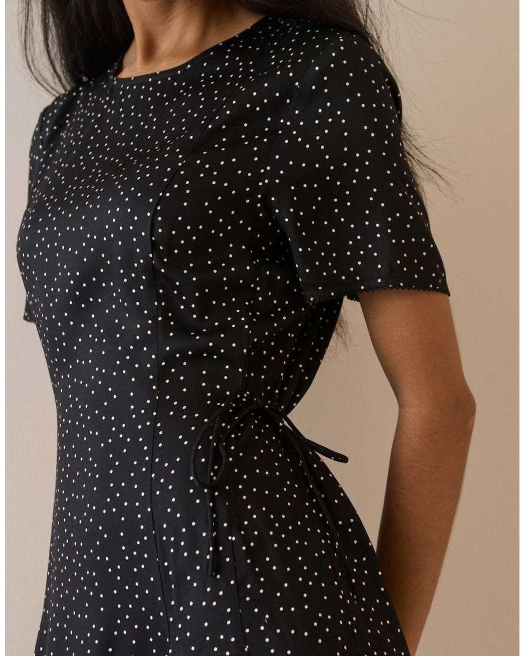 Nobody's Child Natural Polka Dot Gaia Maxi Dress