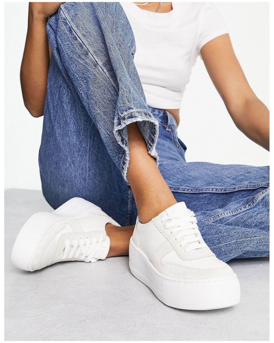 Dune London Flatform Sneakers in Blue | Lyst UK