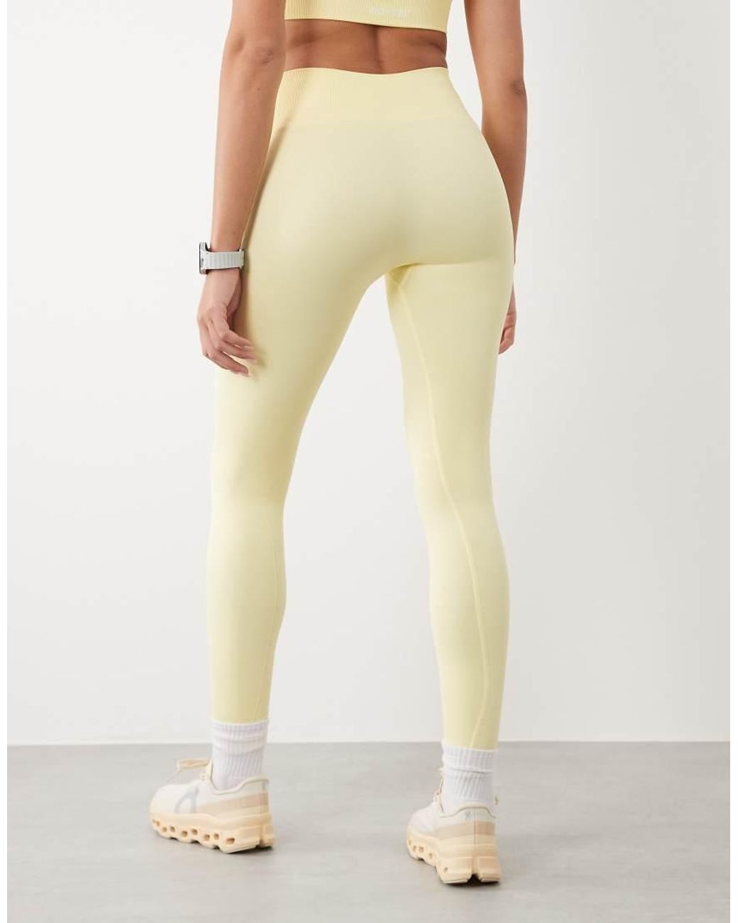 BO+TEE Natural Super Sculpt Seamless High Waist Leggings Co-Ord
