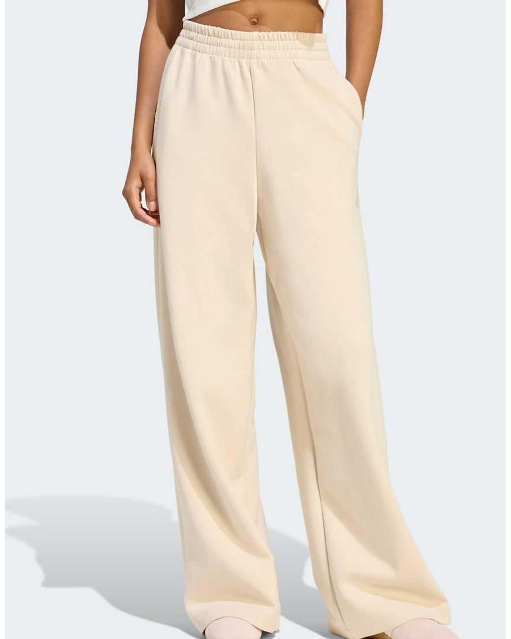 Adidas Originals Natural Soft Lux Straight Leg Pants