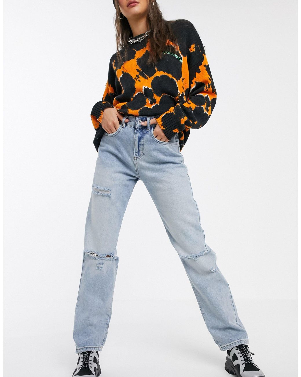 X000 Unisex 90's Fit Straight Leg Jeans 