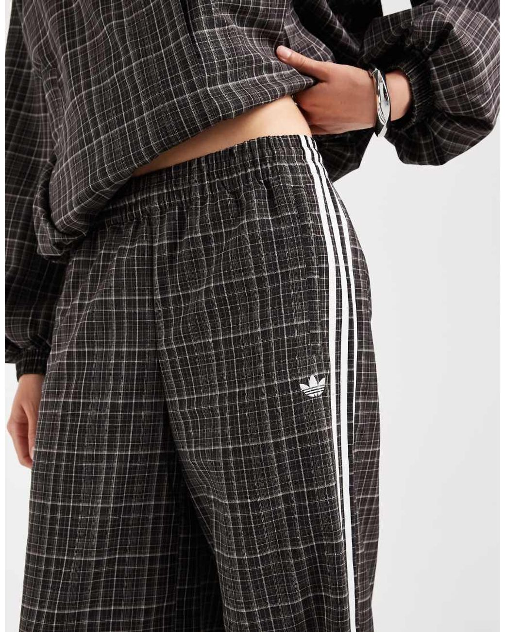 Adidas Originals Black Check Track Bottoms