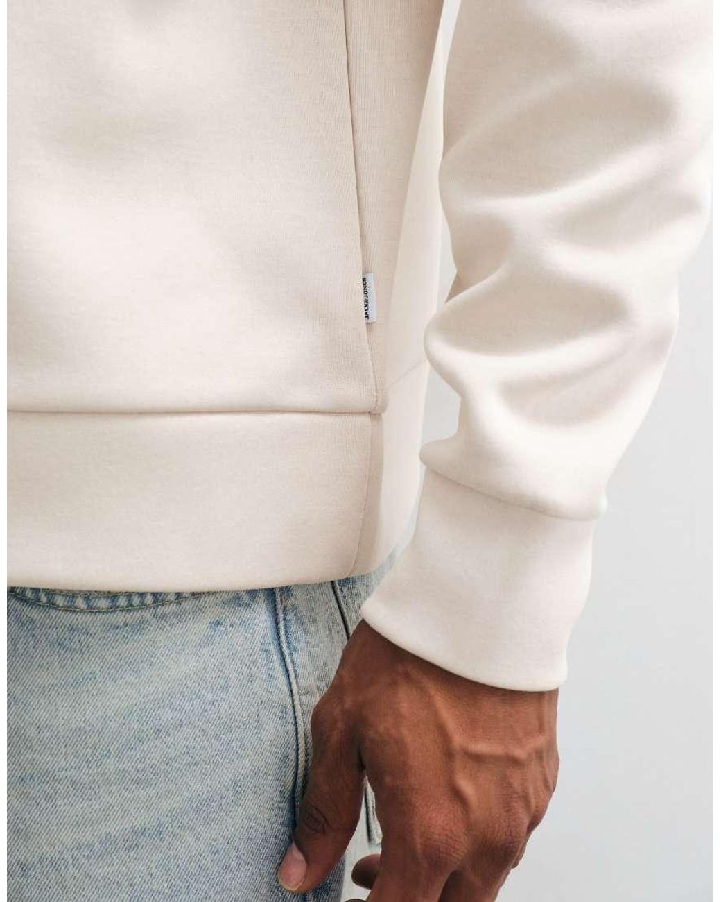 Jack & Jones Natural Oversized Heavy Weight Sweatshirt for men