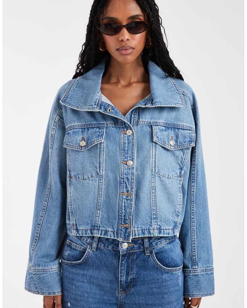Free People Blue Side To Side Jacket