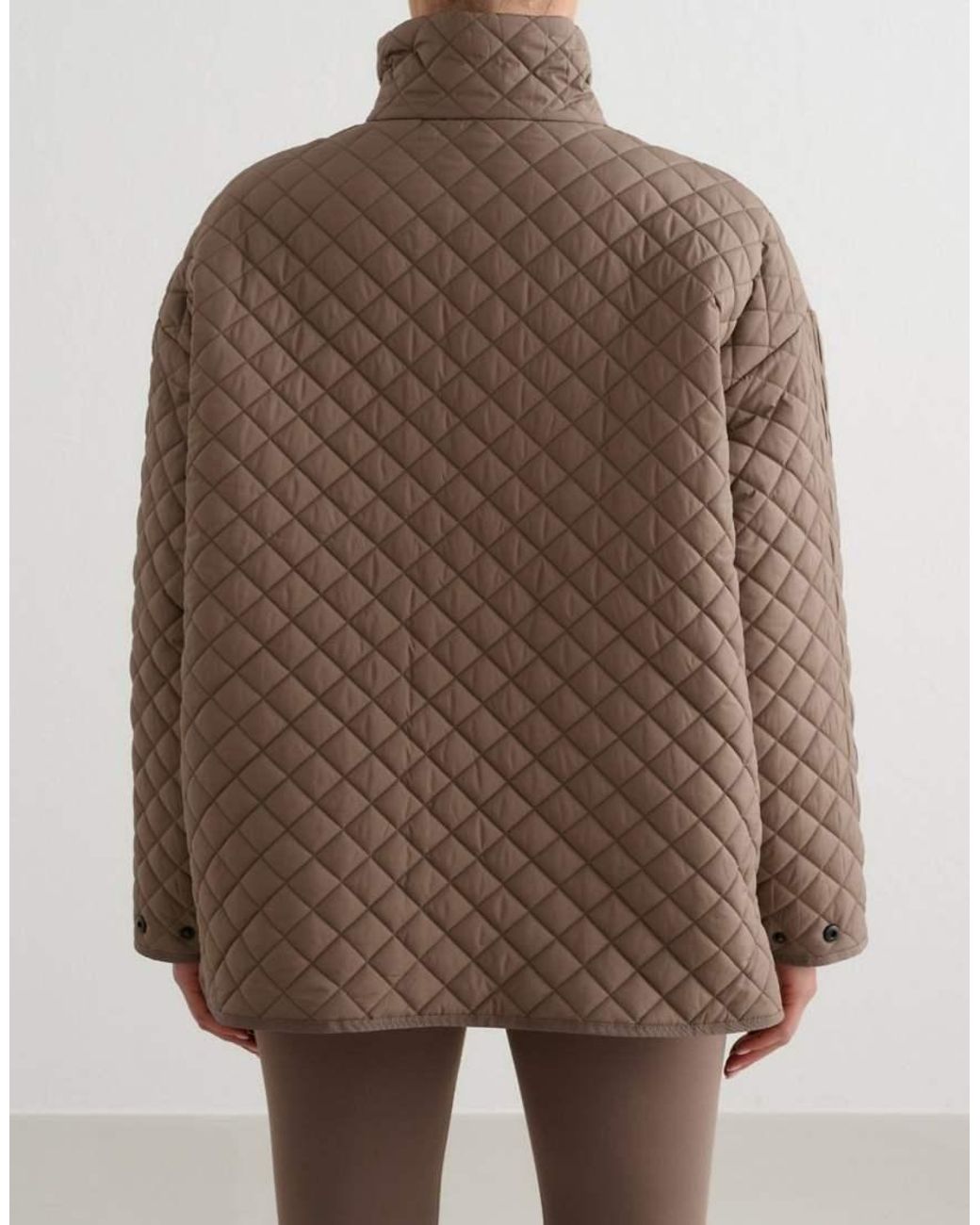 Aim'n Natural Nougat Oversized Quilted Jacket