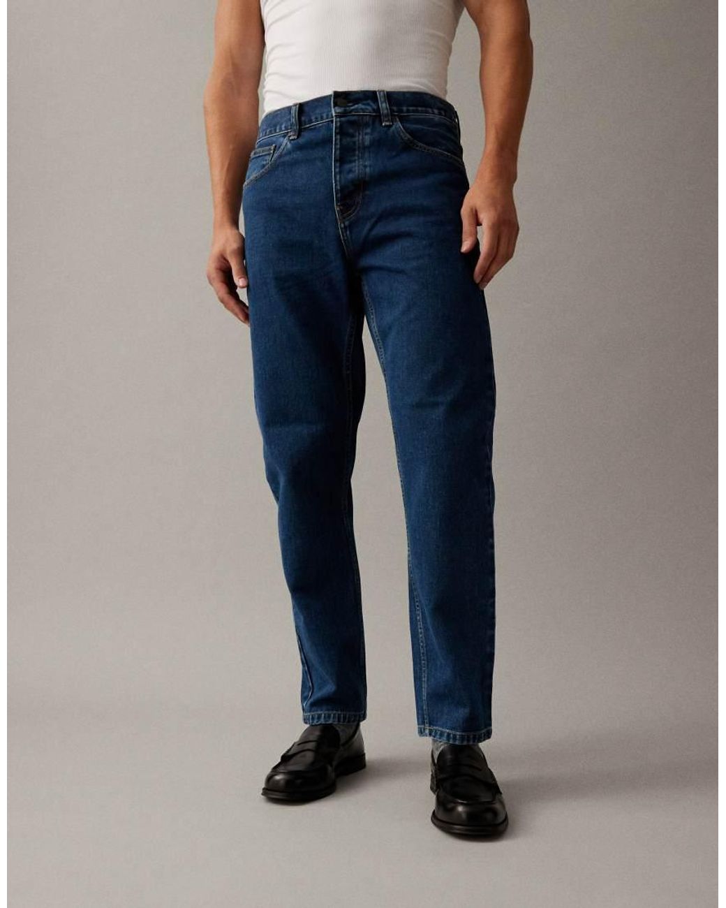 Carhartt Blue Newel Relaxed Tapered Fit Jeans for men