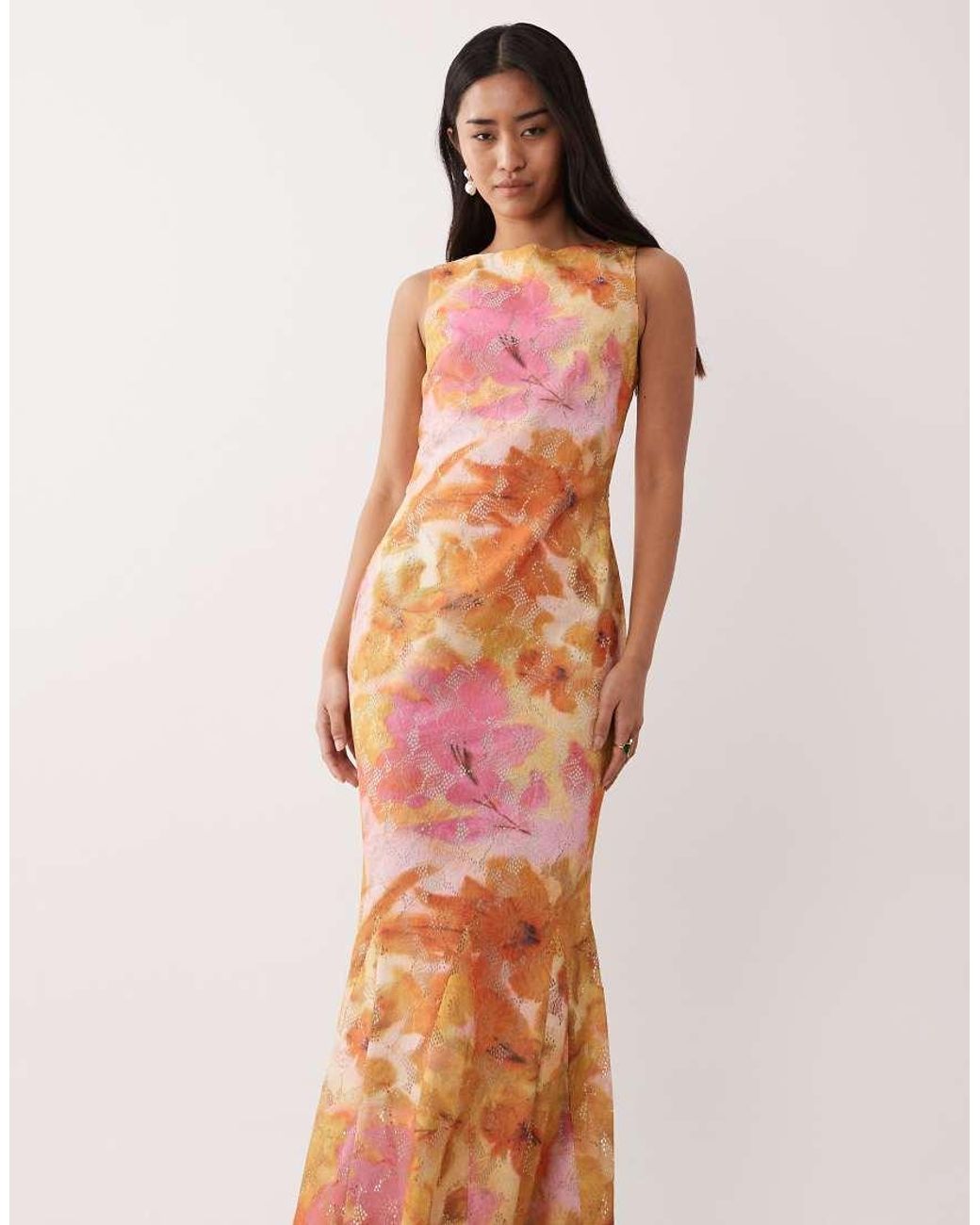 Pretty Lavish Pink Cut Out Back Maxi Dress