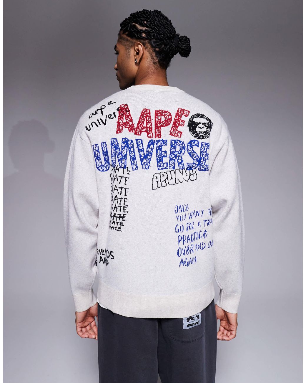 Aape By A Bathing Ape – strickpullover in Gray für Herren