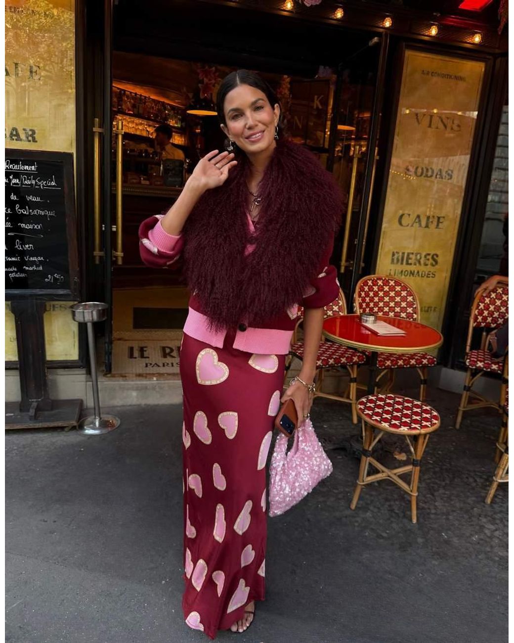 Never Fully Dressed Red Dorris Satin Regular Rise Maxi Skirt