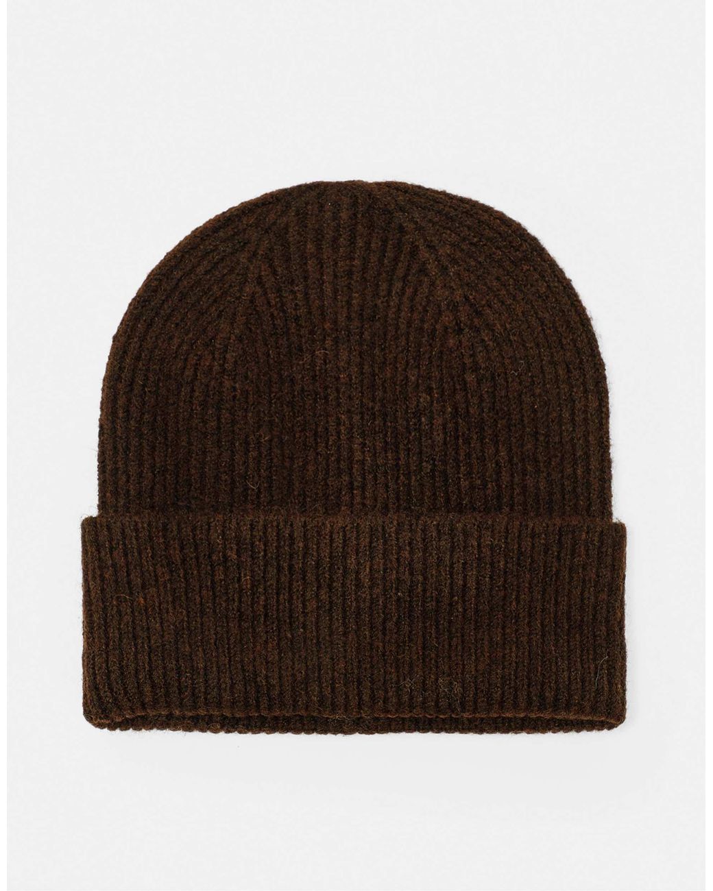Pull&Bear Brown Gerippte strickmütze