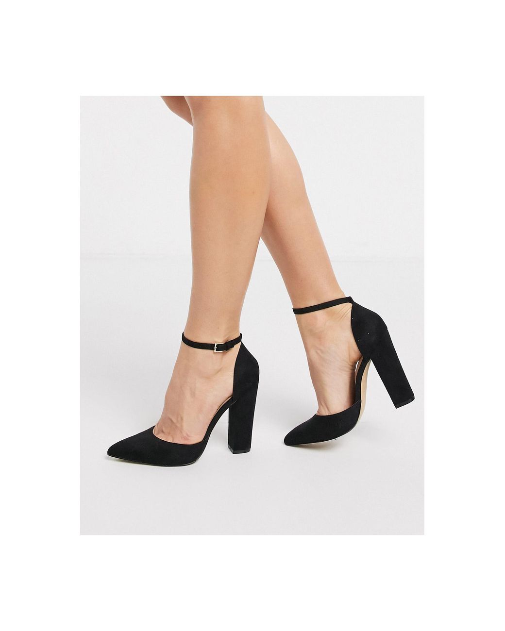 Nicholes Escarpins a talons carres et bride ALDO en coloris Noir Lyst