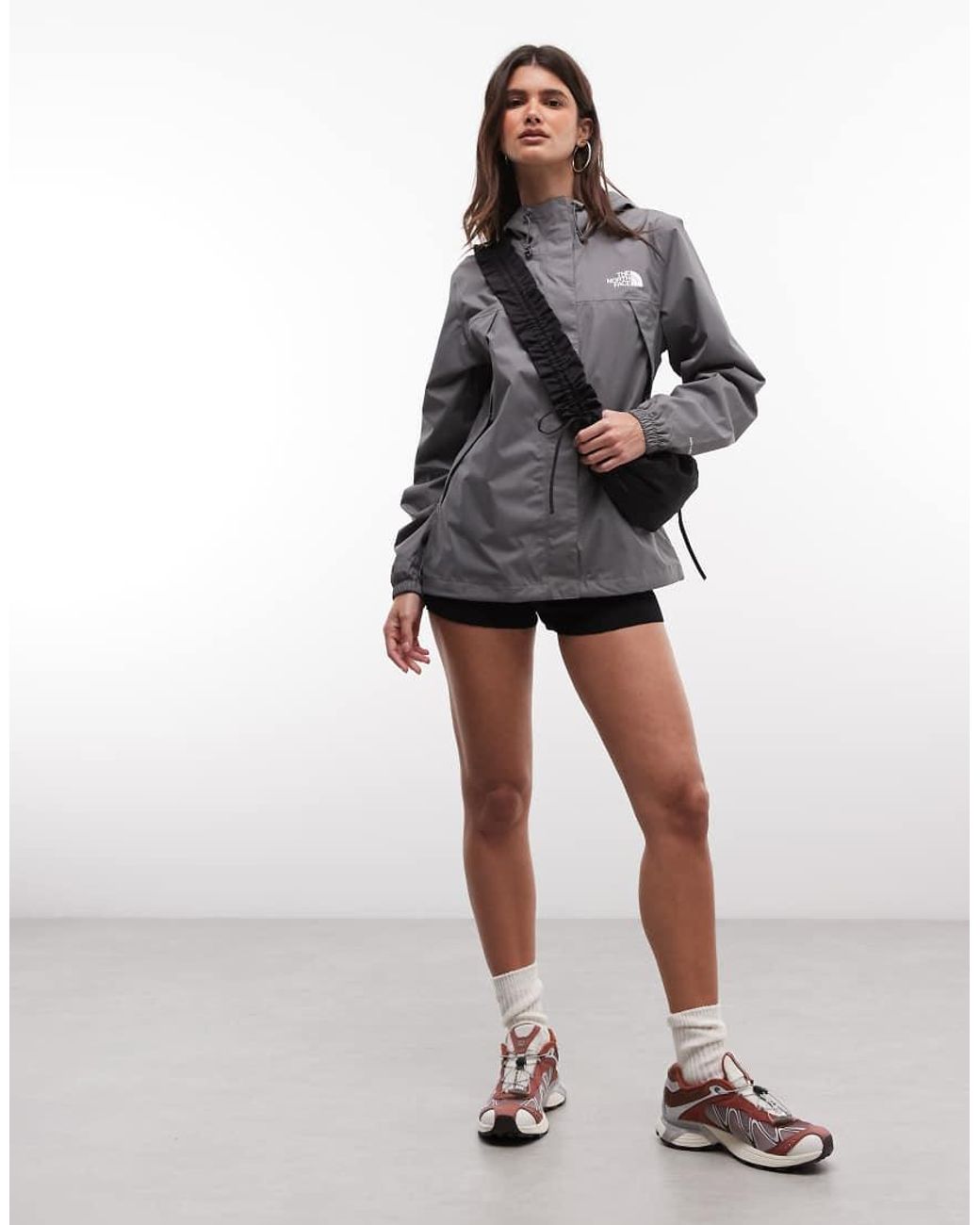 The North Face Gray Antora Rain Jacket