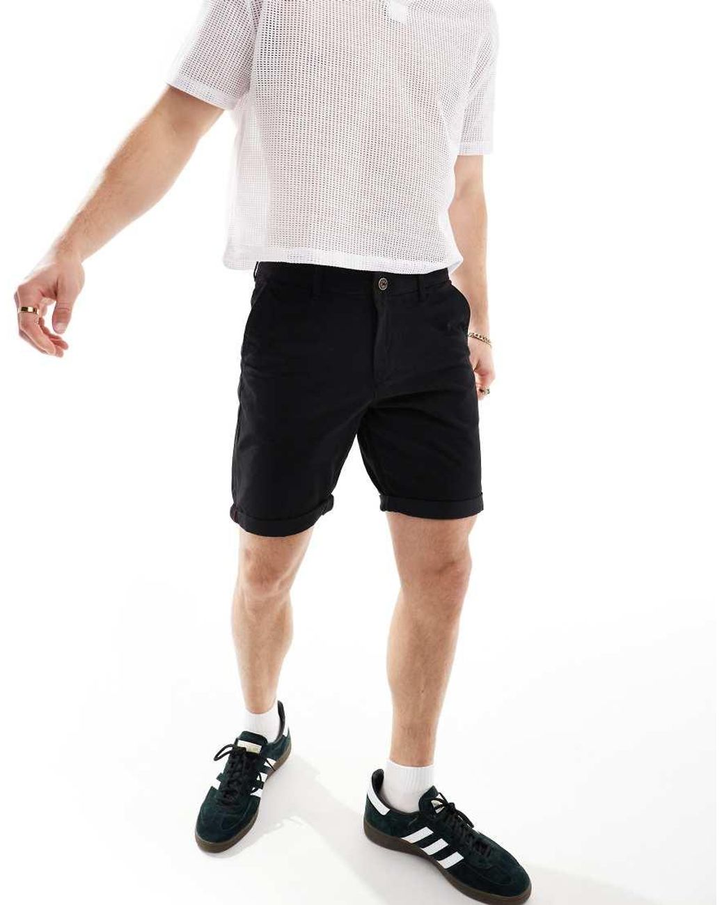 Jack & Jones Black Chino Shorts for men