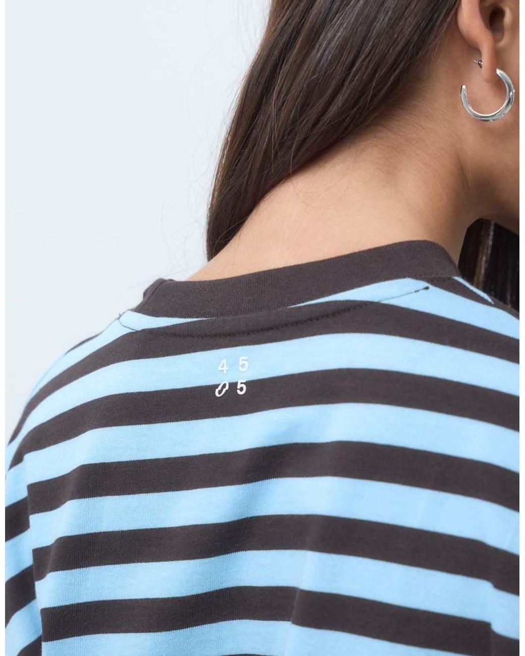 4505 Blue Icon Heavyweight Cotton Oversized T-shirt With Quick Dry Finish