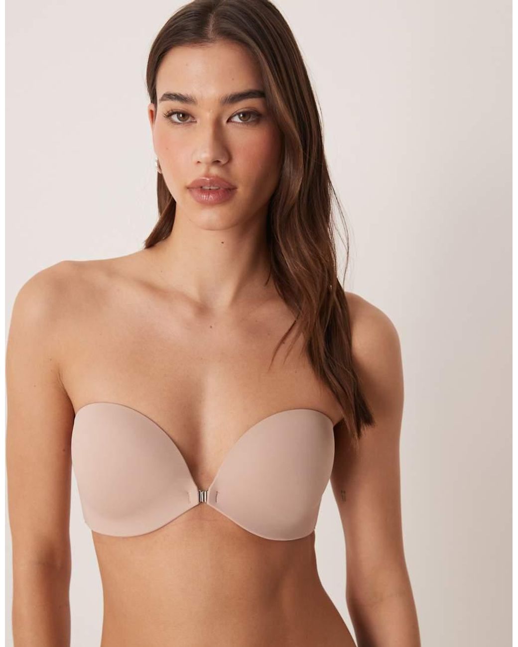 Calvin Klein Natural Perfectly Fit Front Clasp Strapless Bra