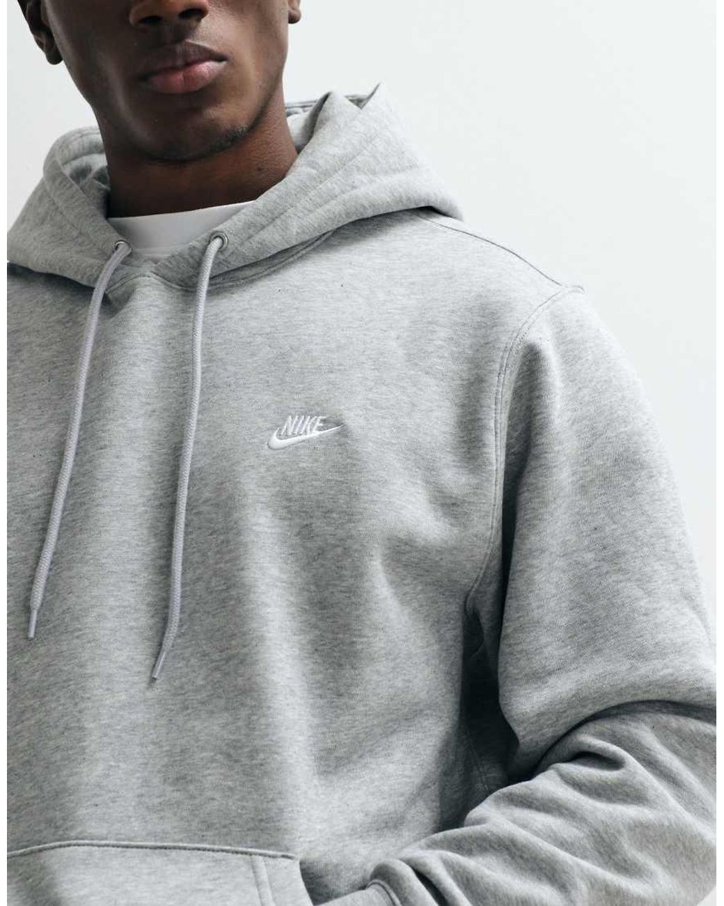 Nike Gray Club Hoodie for men