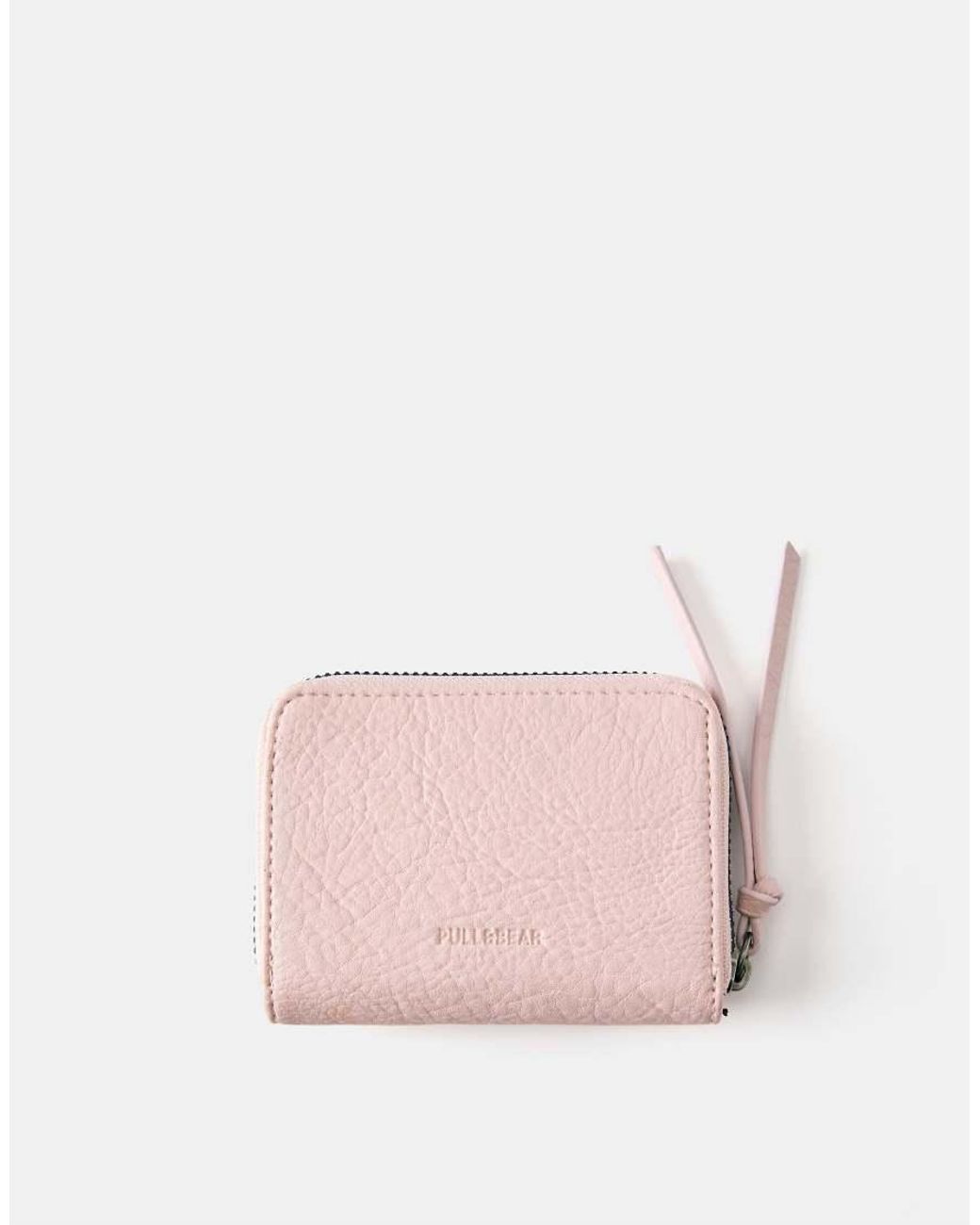 Pull&Bear Pink Studded Wallet