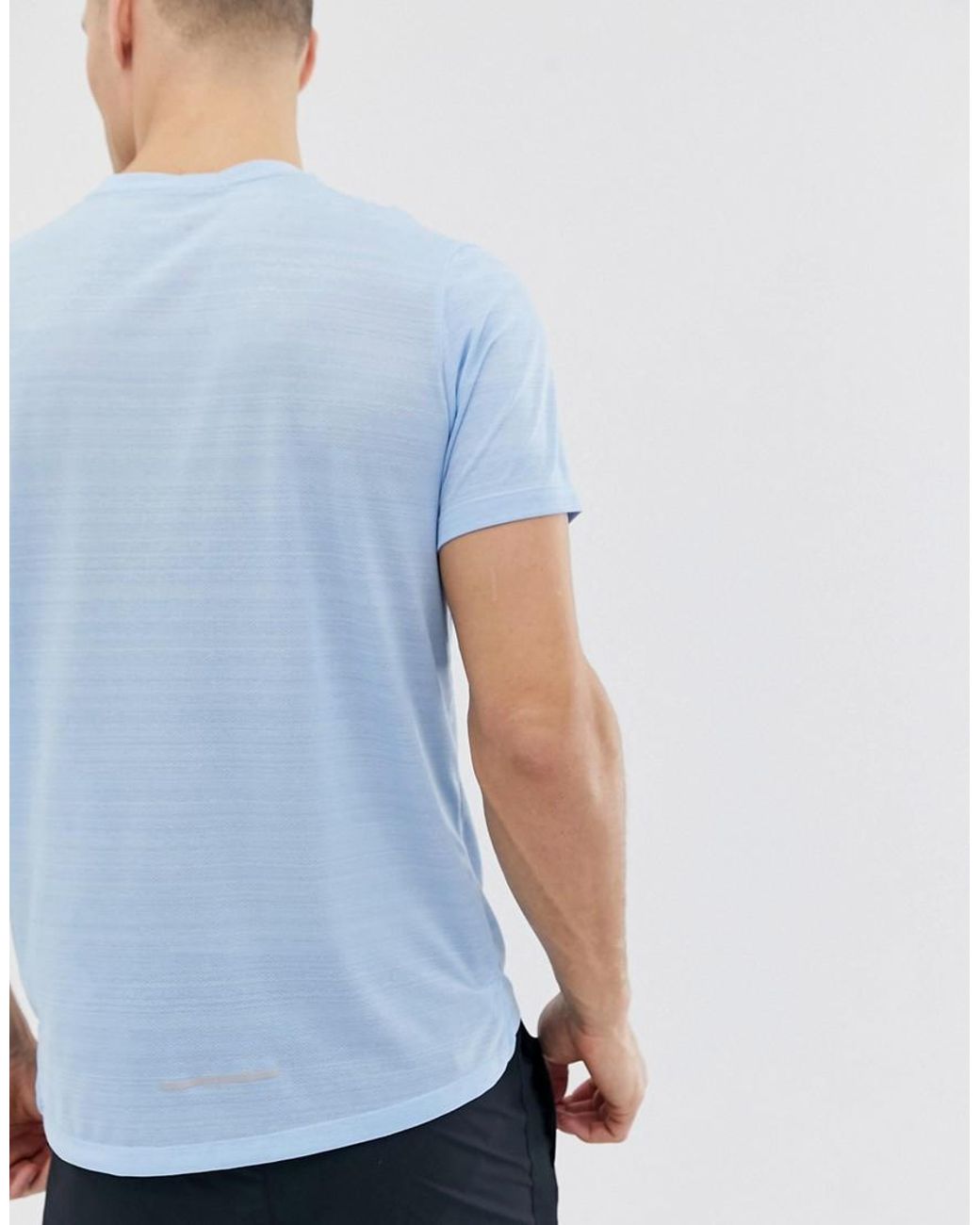 Nike Miler T-shirt In Sky Blue for Men | Lyst