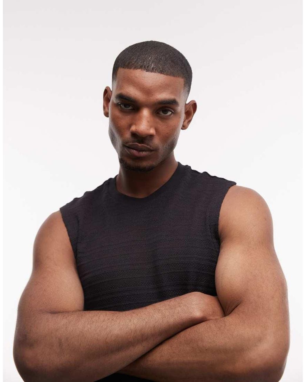AllSaints White Clove Cotton Detail Vest for men