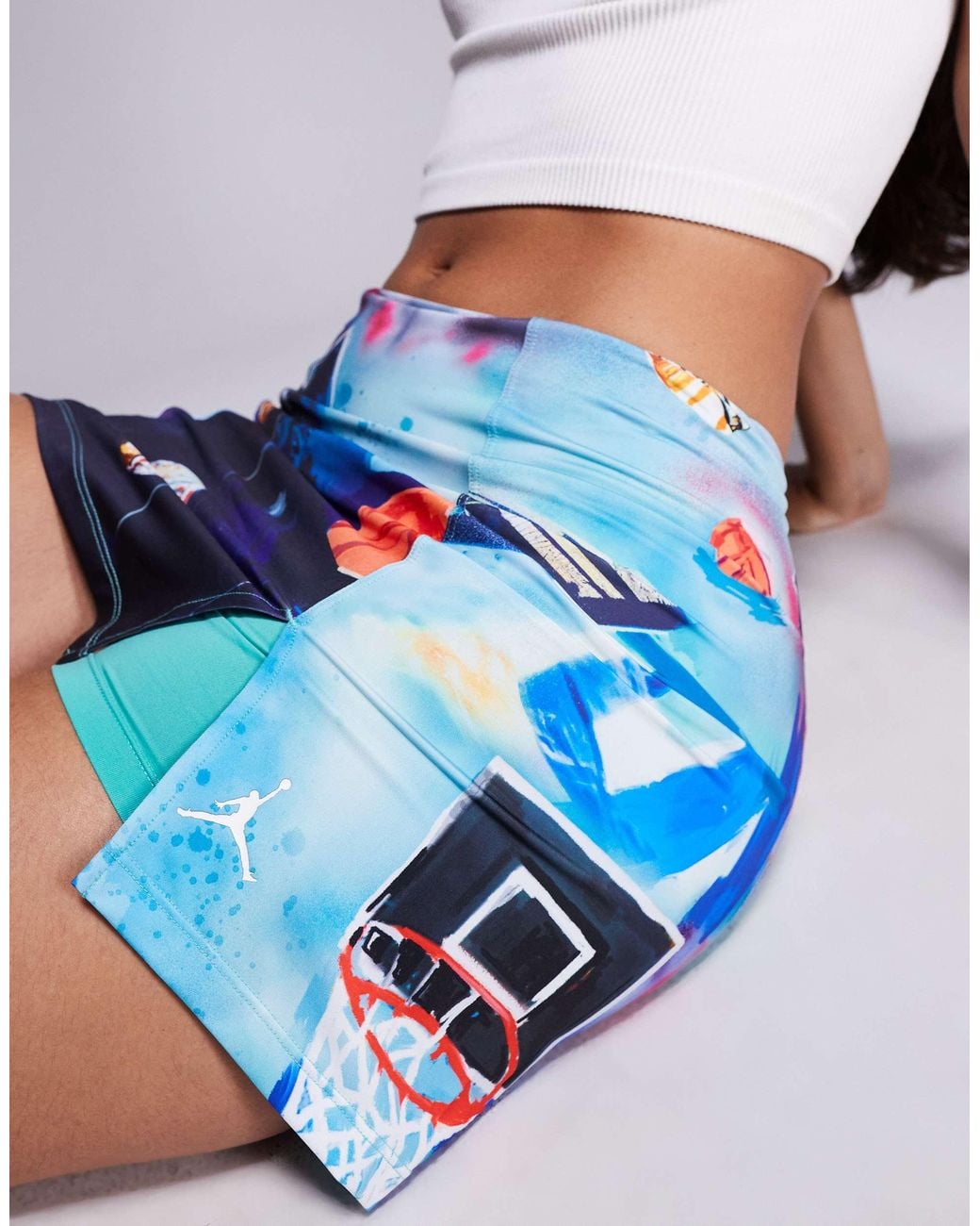 Nike Blue Graphic Mini Skort