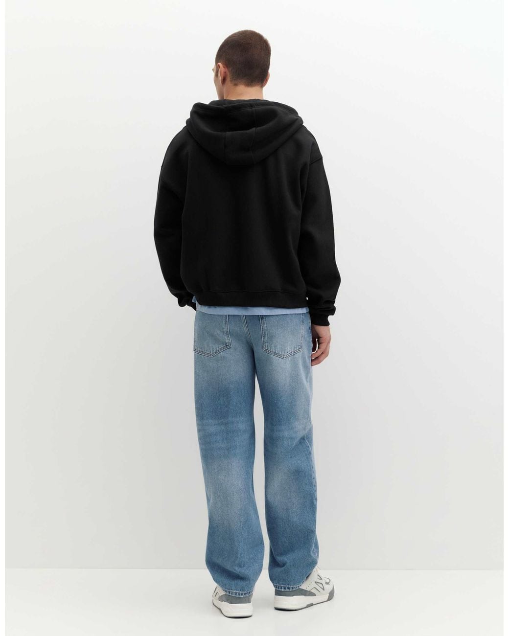 Pull&Bear – kapuzenpullover in Black für Herren