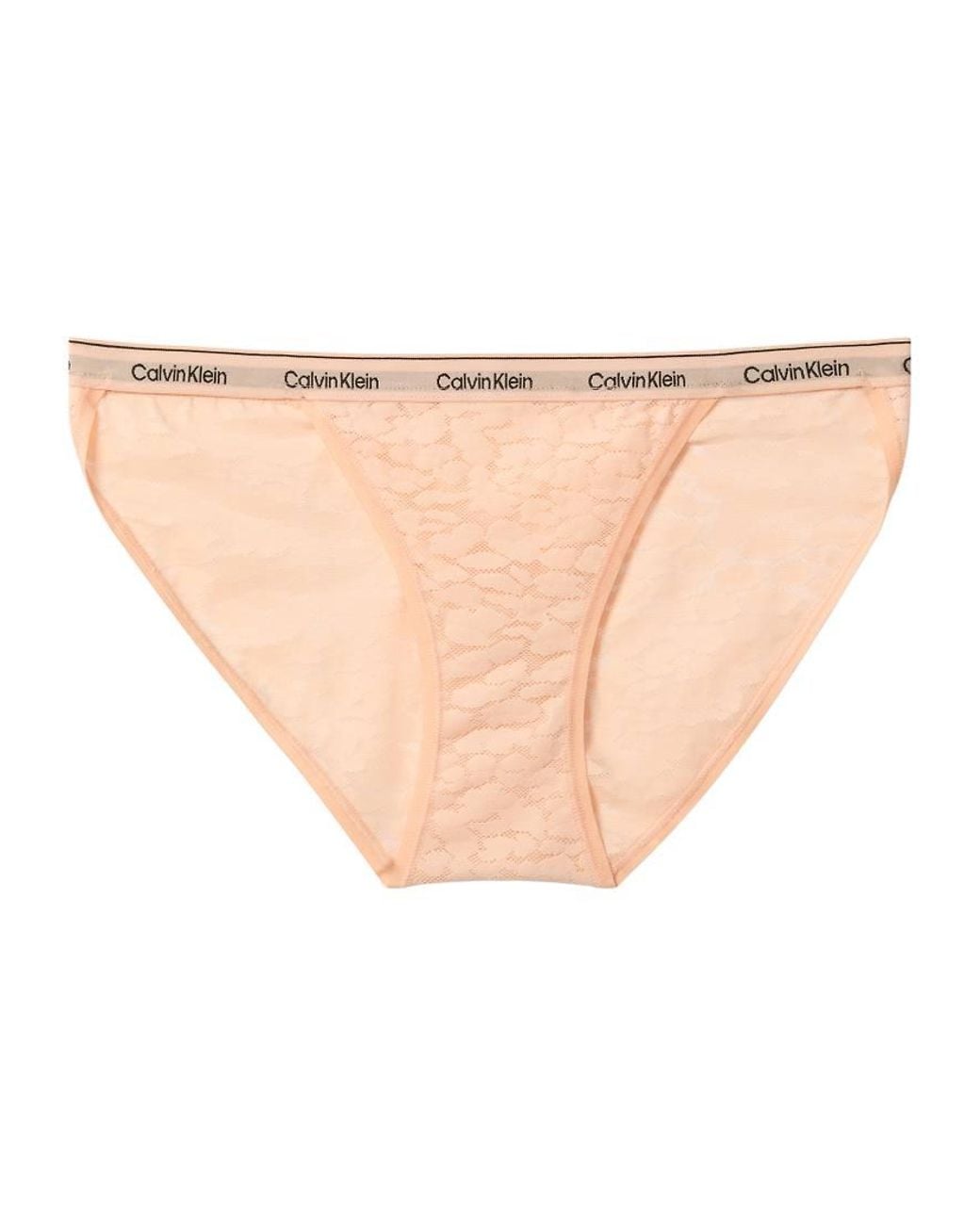 Calvin Klein Icon Lace String Bikini Briefs in Orange | Lyst UK