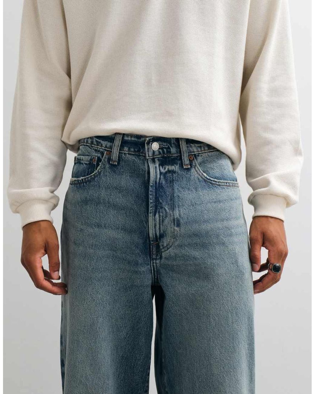 Abercrombie & Fitch Blue Ultra Baggy Fit Jeans for men